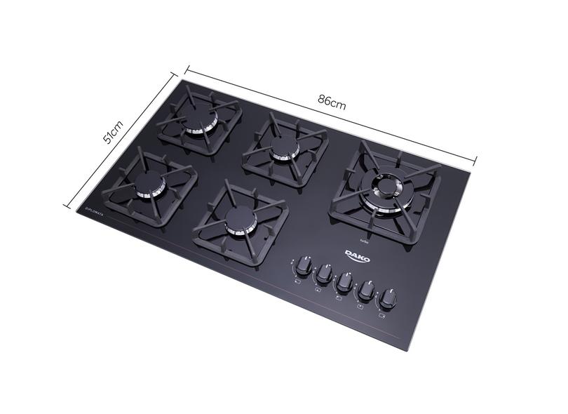 Cooktop Dako Diplomata 5 Bocas Acendimento Superautomático com o Melhor