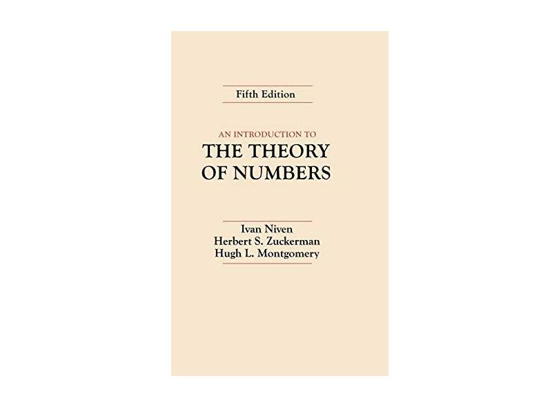 An Introduction To The Theory Of Numbers - "niven, Ivan" - 9780471625469