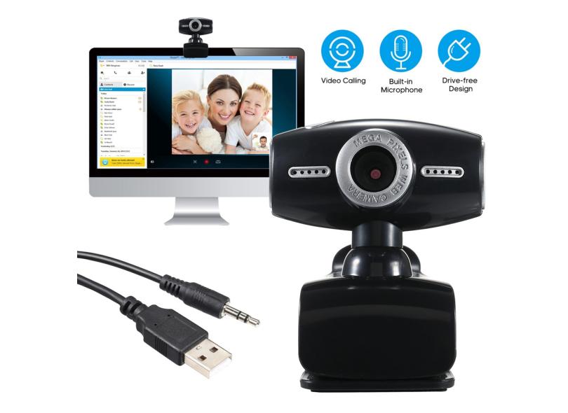 Cam USB Web 2.0 Clip-on Camera pc computador portátil desktop Webcam ...