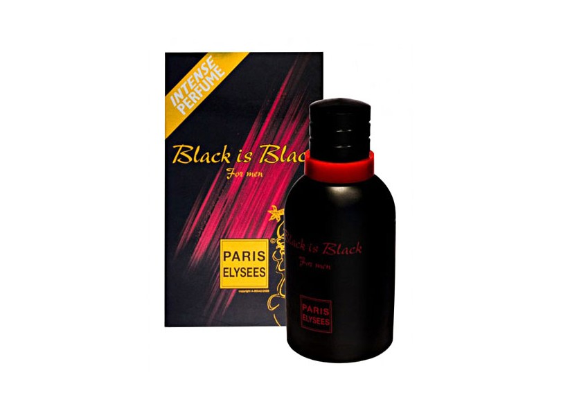 Perfume Paris Elysees Black is Black Eau de Toilette Masculino 100ml