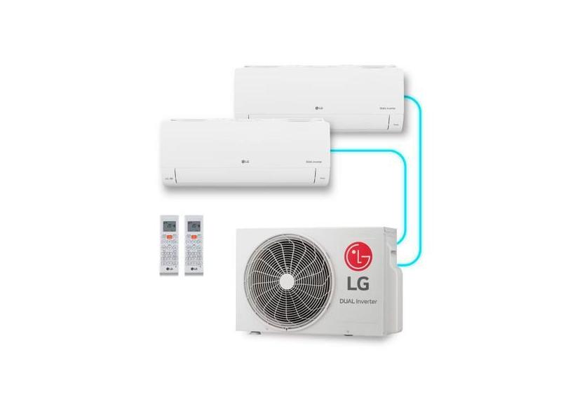 Ar Condicionado 9.000+9.000 Btus LG Dual Inverter Voice +AI Bi-Split F