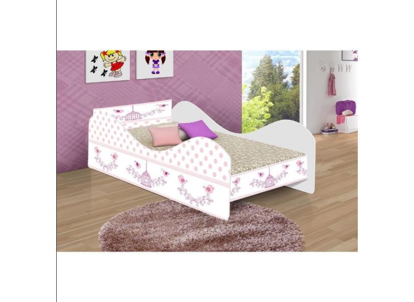 Cama Infantil com Colchão Carruagem Bela 90cm Móveis Print