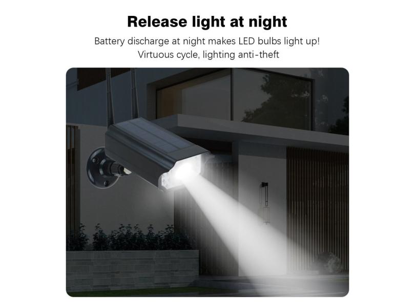 Manequim Solar Camera High Powered Simula??O cctv Falso Camera piscando Led com o Melhor Preço é