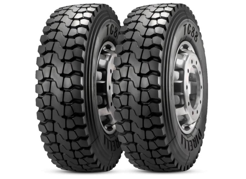 Kit 2 Pneu Pirelli Aro 22.5 295/80r22.5 152/148l Tl M+s Tg88