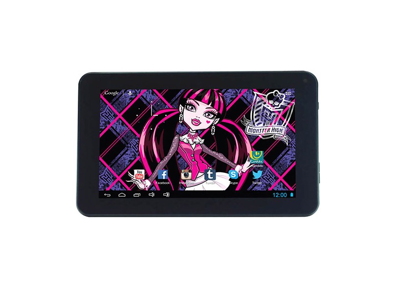 Tablet Candide 8 GB 7" Wi-Fi Android 4.0 (Ice Cream Sandwich) Monster High Tech 4007