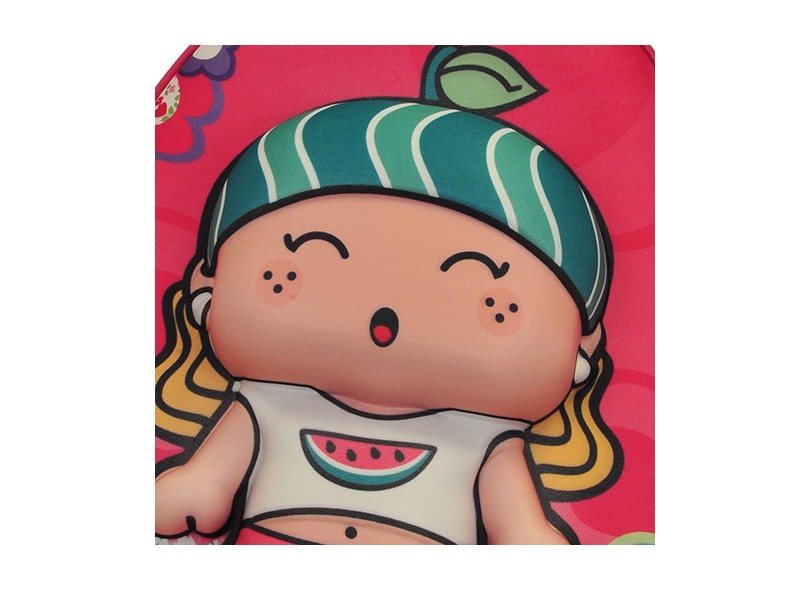 Mochila Escolar Qui Qui Biscuit Melancia - Max Toy