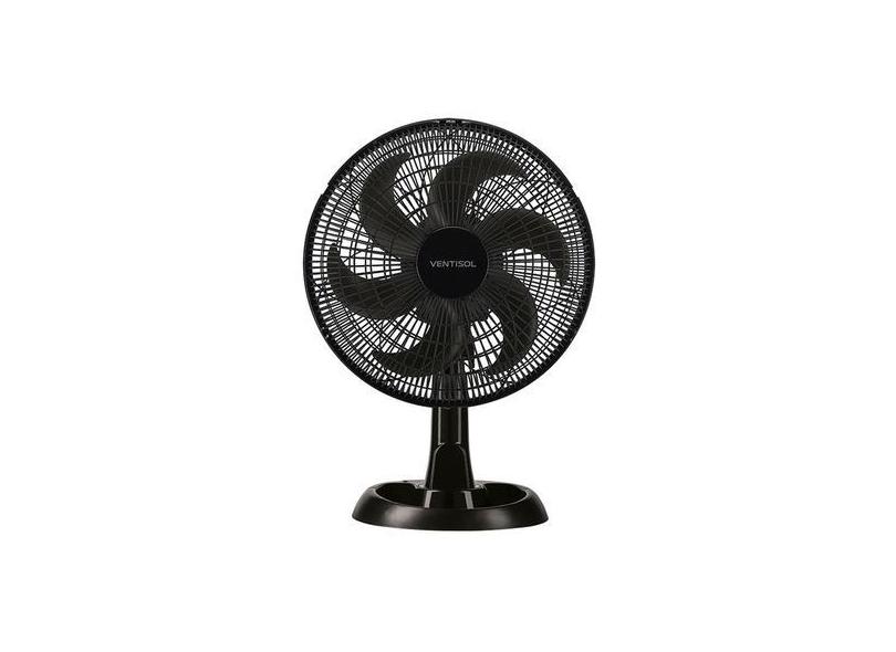 Ventilador De Mesa Ventisol Turbo Eco 30cm Preto