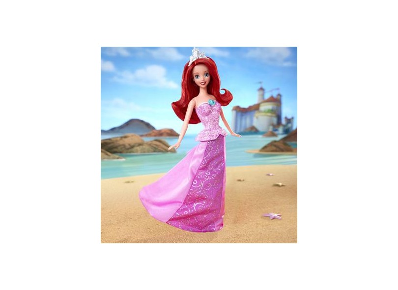 Boneca Princesas Disney Ariel Mermaid to Princess Mattel
