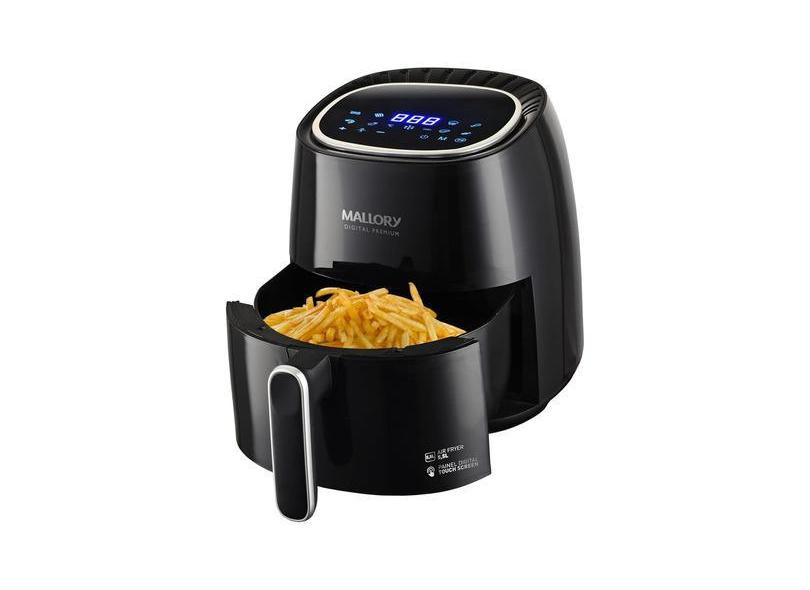 Fritadeira Mallory Air Fryer Digital Premium 5,5 Litros Blac B97200372