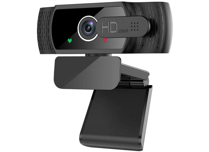 Webcam com microfone 1080P câmera de vídeo Full HD webcam