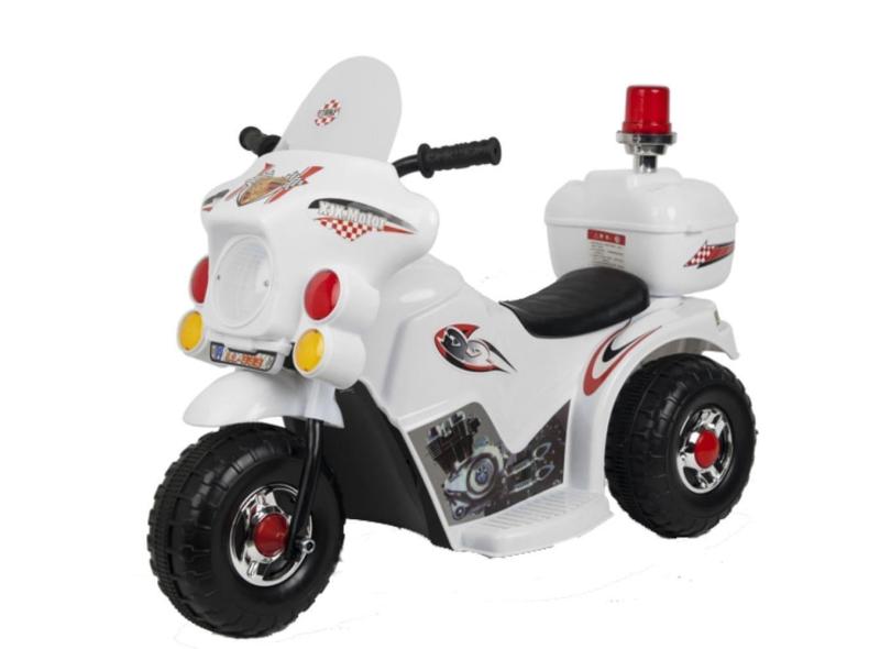 Mini Moto Elétrica Recarregável Com Baú Infantil Zippy Toys