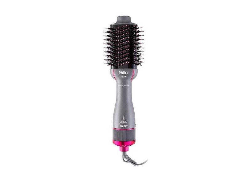 Escova Secadora Philco Advance Pes25sr Tourmaline Cabo Giratório Bivol