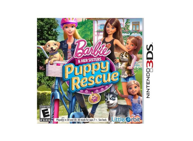 Jogo Barbie and her Sisters Puppy Rescue Little Orbit Nintendo 3DS