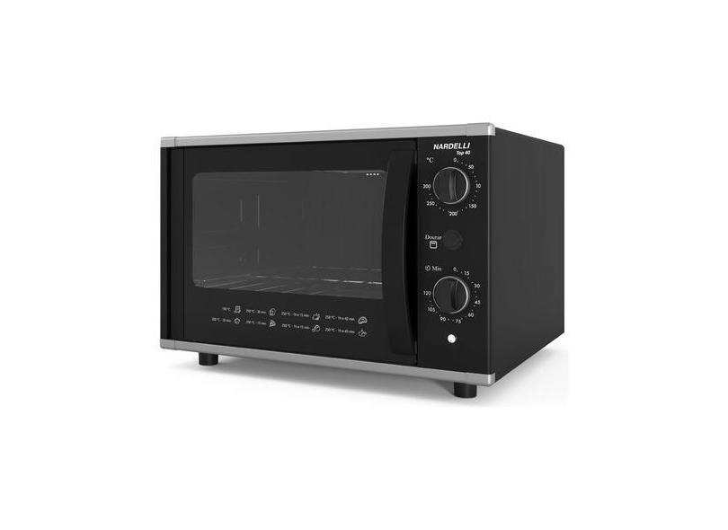 Forno Elétrico De Bancada 40 Litros Nardelli Top 40 Black Top 40