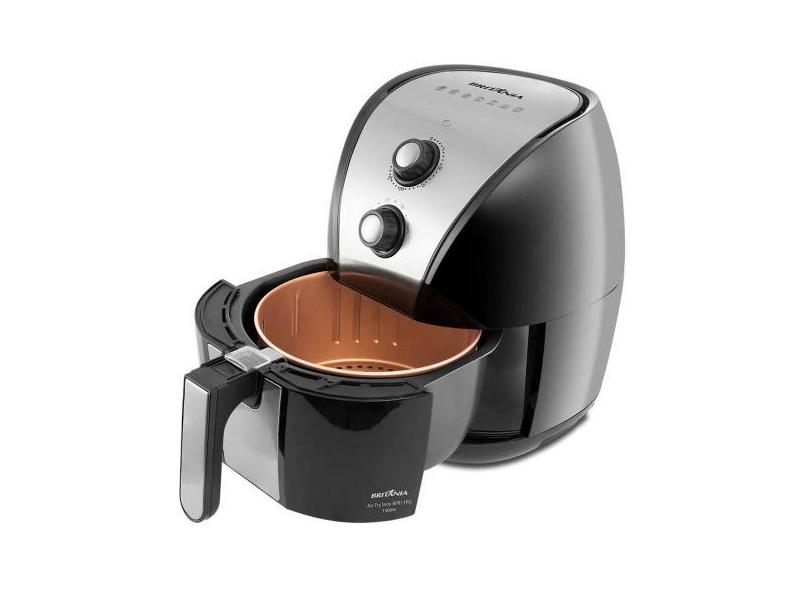 Fritadeira Sem Óleo Britânia Inox Revestimento Gold 1500W 4.4 Litros 1