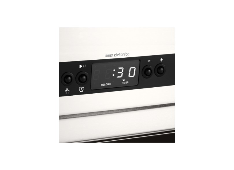 Fogão de Piso Brastemp Ative Timer Grill 4 Bocas Acendimento Automático BF150AB