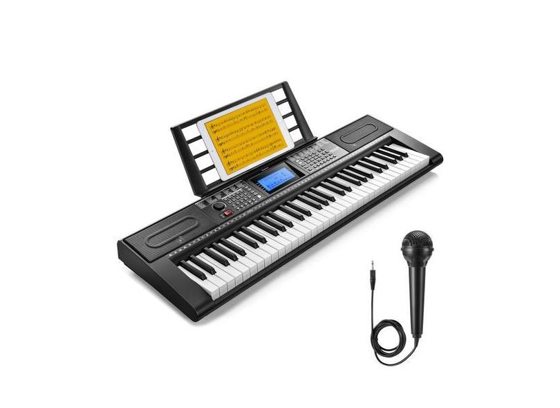 Piano de teclado Donner DEK-610S 61 teclas para iniciantes/profissiona