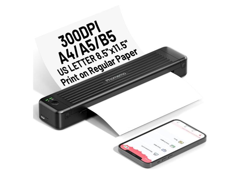 Impressora portátil Phomemo P831 Wireless 300DPI para viagens
