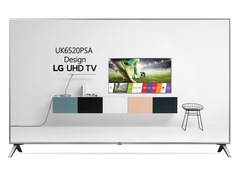 Smart TV TV LED 75 " LG ThinQ AI 4K Netflix 75UK6520PSA 4 HDMI