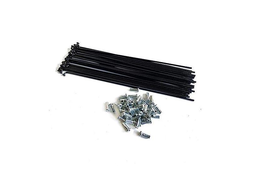ZOCKZ Raios de bicicleta 13G de diâmetro 2,3 mm E-Bike raios de aço de alto carbono, 20/40 peças de raios de bicicleta J Bend com bicos de 12 mm para bicicleta de triciclo MTB Ebike
