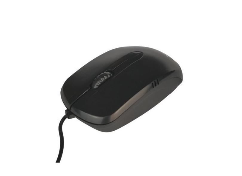 Mouse Barato 3 Botoes Para Computador Notebook Usb Preto Leitor Óptico