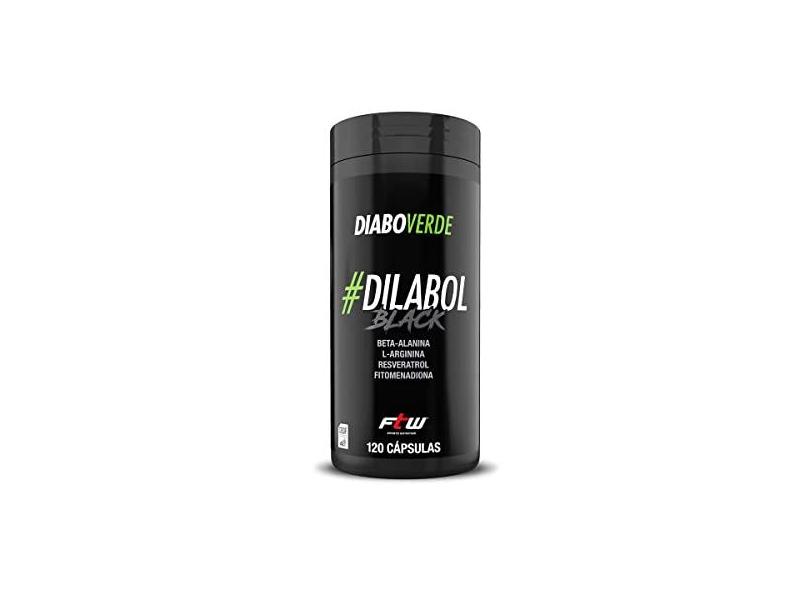 Fitoway DIABO VERDE #DILABOL Preto FTW 120 CÁPS