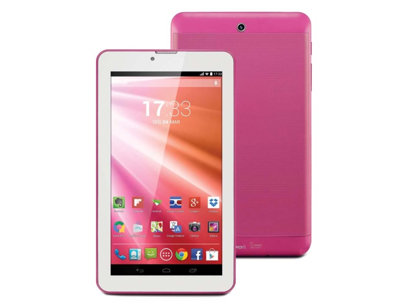 Tablet Multilaser M-Pro TV 3G 8 GB TFT 7" Android 4.4 (Kit Kat) NB129