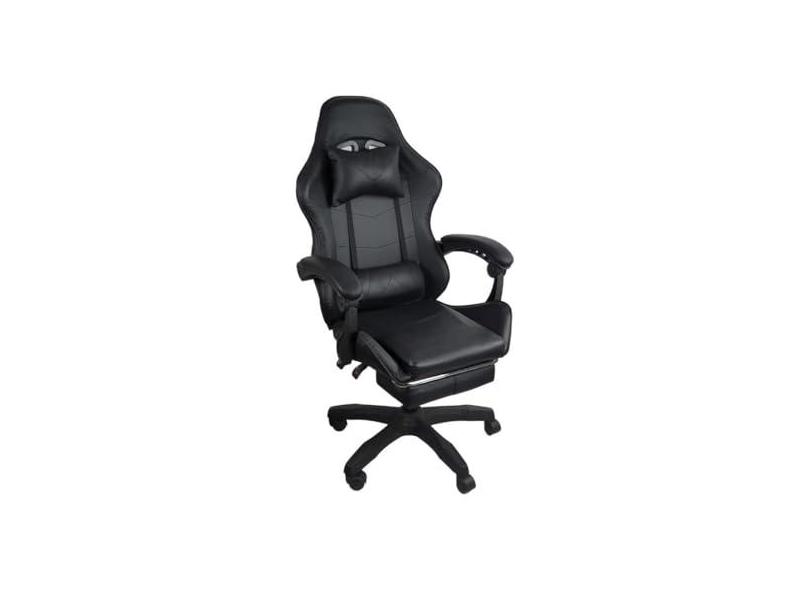 Cadeira Gamer Stillus Ergonômica Com Apoio Para Os Pés - Preto