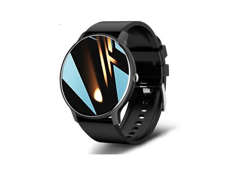 Relógio Inteligente Smartwatch Redondo Preto Seie 9 Para Android E Ios