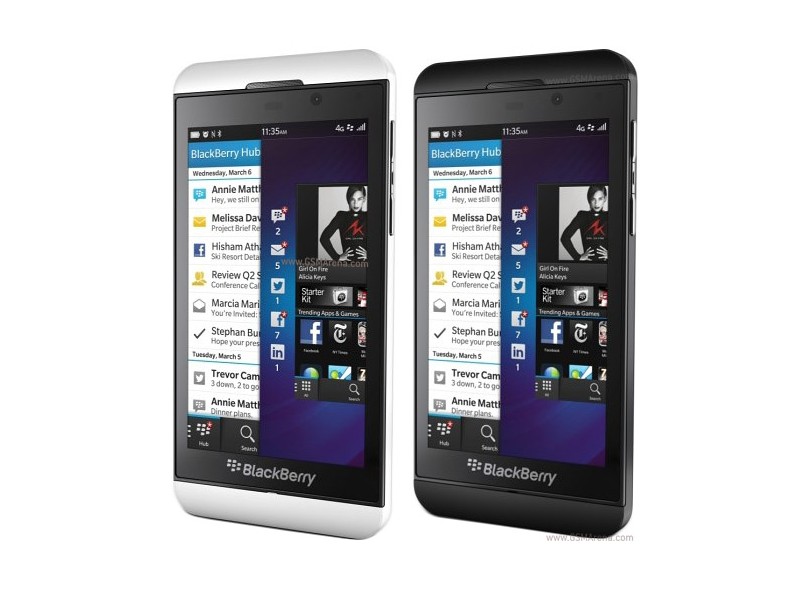 Smartphone BlackBerry Z10 Câmera 8 Megapixels Desbloqueado Blackberry 10 Wi-Fi 3G