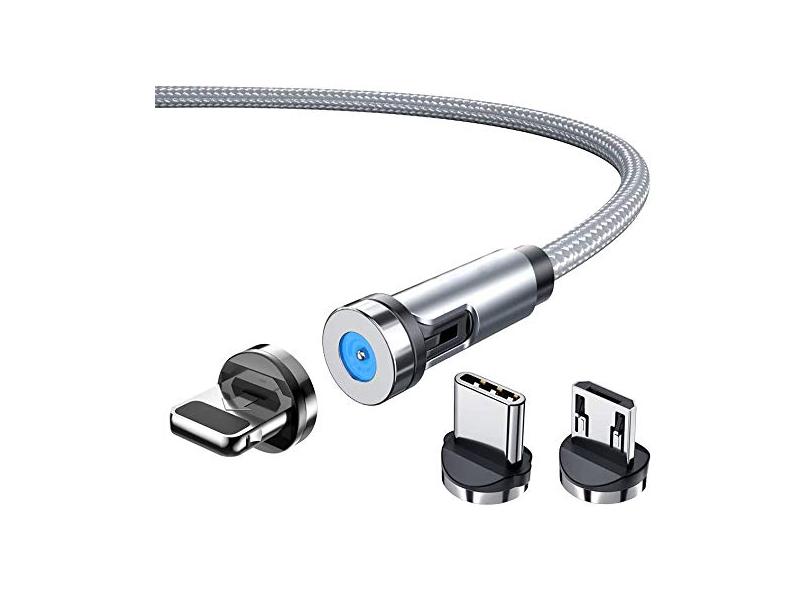 Cavo Ricarica Magnetico Cavo Di Ricarica Rapida PD 60W Magnetico - USB-C E Micro USB, 3A, Per Molti Smartphone Cavo Dati E Ricarica Universale