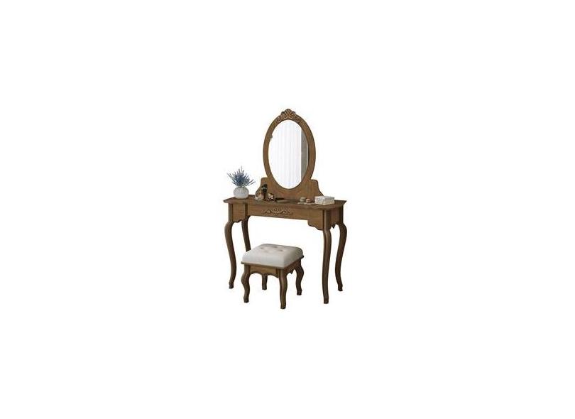 Penteadeira Provençal com Banqueta Luis XV - Edn Móveis PRODUCT_ZOOM