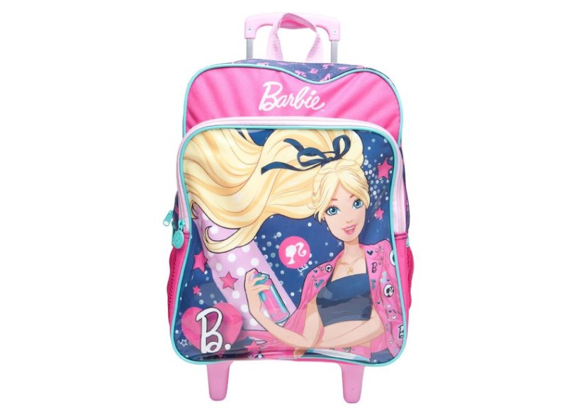 Mochila com Rodinhas Escolar Sestini Barbie Barbie 17M Plus G 64683