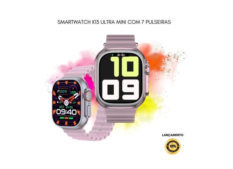 Relógio Smartwatch K13 Ultra Mini Lançamento Assistente Voz e  7 Pulse
