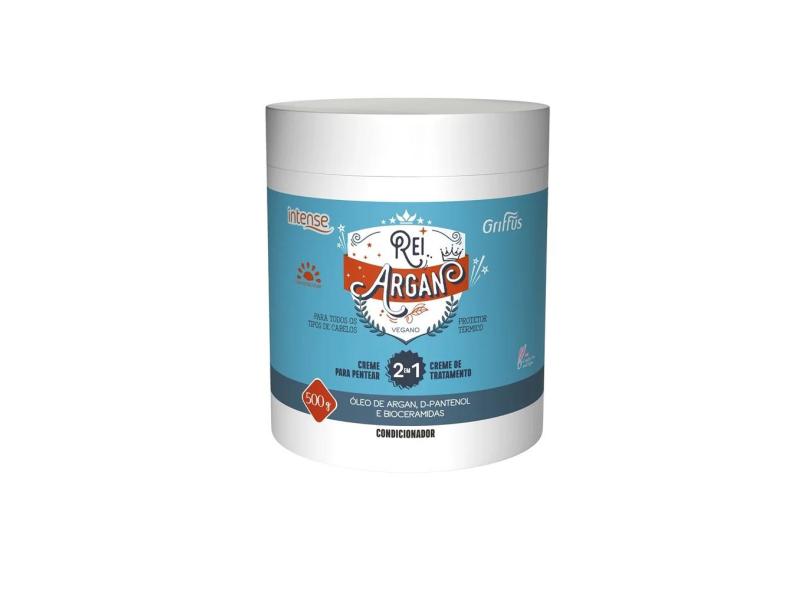 Creme Para Pentear e Tratamento 2 em 1 Vegano Rei Argan Intense