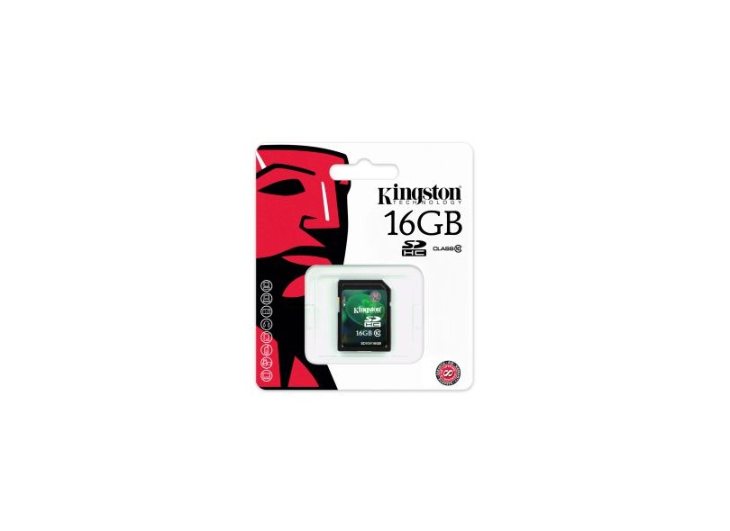 Cartão de Memória SDHC Kingston 16 GB SD10V/16GB