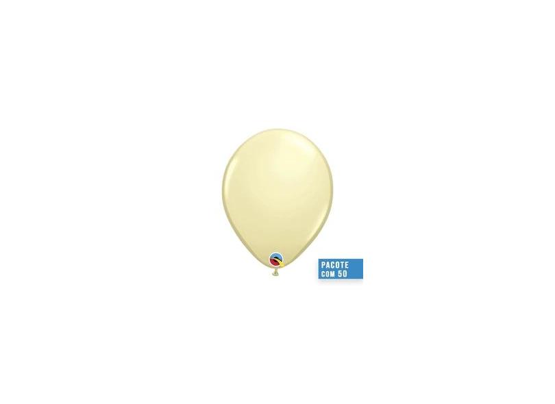 Balão De Látex Marfim Acetinado 16 Polegadas - Pc 50un - Qualatex ...