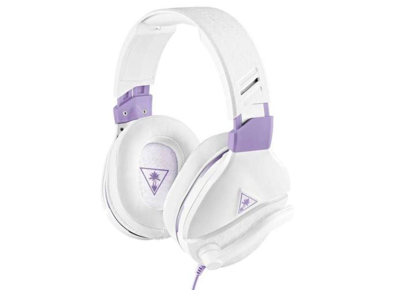 Headset Turtle Beach Recon Spark com Fio - Branco e Roxo (731855062201)