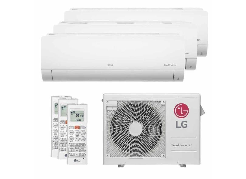 Ar Condicionado LG Multi Split Tri Split Inverter LG 21000 BTUs 3X9000 Quente e Frio 220V A3UW21GFAC