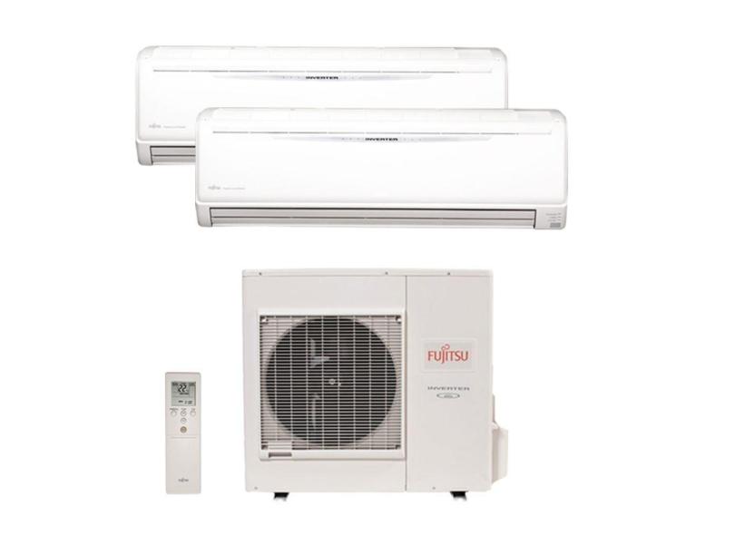 Ar Condicionado Multi Split Inverter Fujitsu 35.000 Btus (1 Evap 18.000 e 1 Evap 24.000) Quente/Frio 220V Monofásico