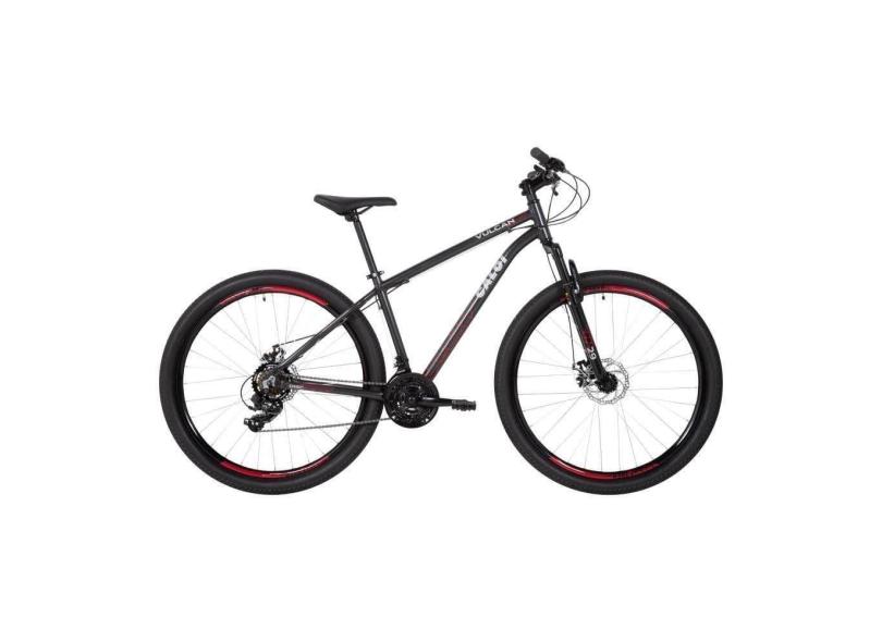 Bicicleta Caloi Vulcan T17R29V21 Cinza  Aro 29