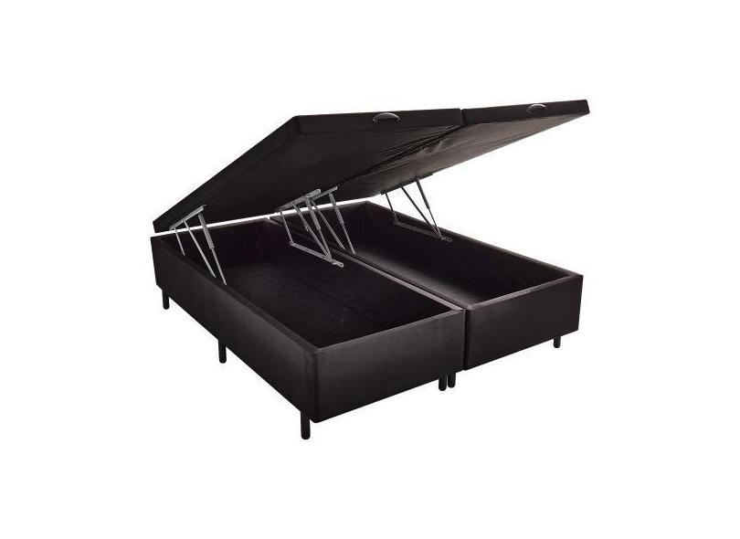 Base para Box Baú Blindado King Suede Preto 193x203 - V-joy com o ...
