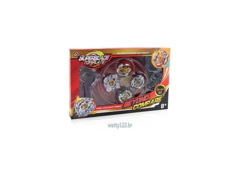 4 In 1 Burst Beyblade Toy Blast Spin Battle Beyblade Pull Handle Battle ...