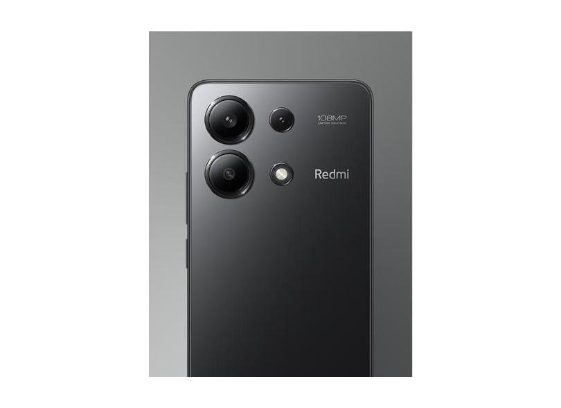 Xiaomi Not 13 256GB / 8GB de RAM, Preto, Camera 108 Mpx, Bluetooth 5.3
