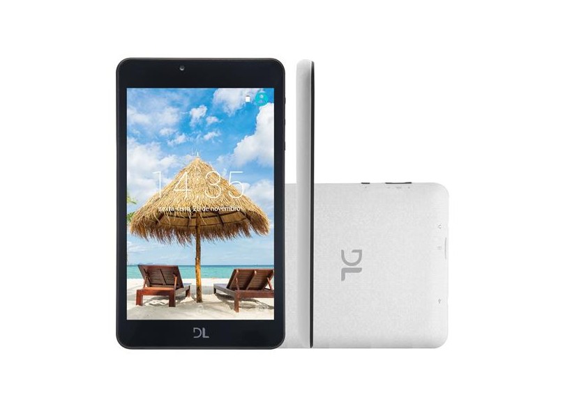 Tablet DL Eletrônicos 8.0 GB TFT 7.0 " Android 7.0 (Nougat) C17