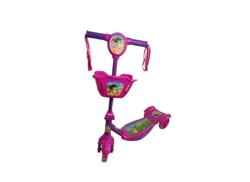 Patinete Infantil 3 Rodas Com Música E Luz Led Radical Criança Infanti