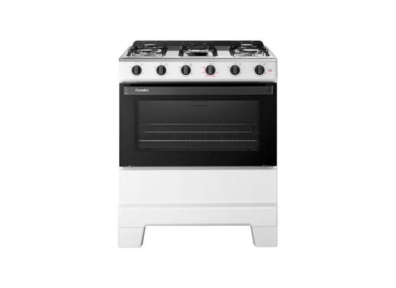 Fogão de Piso 5 Bocas Esmaltec F5ISB Ideal Pop  Mesa em Aço Inox, Acen