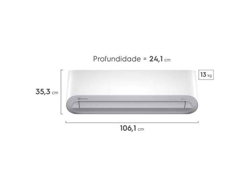 Ar-Condicionado Split Hi Wall LG Color Adapt 18000 BTUs Controle Remoto Quente/Frio UI18R/UE18R