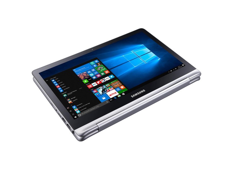 Notebook Conversível Samsung Style Intel Core i3 7100U 4 GB de RAM 500 GB 13.3 " Touchscreen Windows 10 NP740U3M-KD1BR