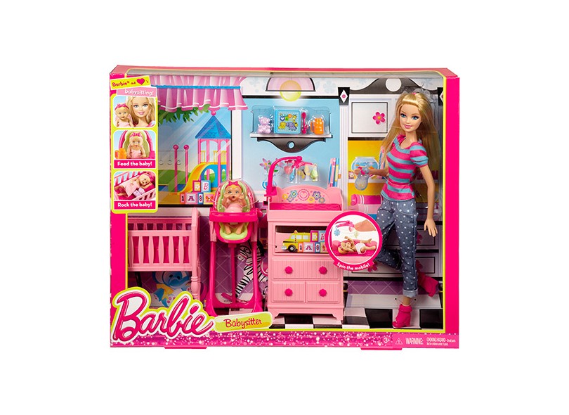 Boneca Barbie Babysitter Mattel